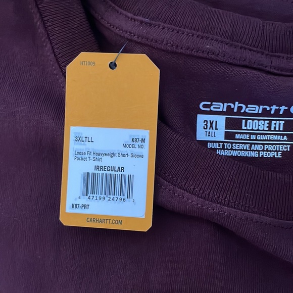 Carhartt Short Sleeve T-Shirt 3XLTLL - Picture 4 of 4